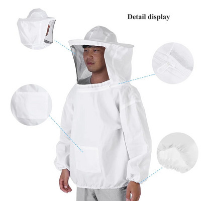 Професионално пчеларско защитно яке Костюм Bee Keeping Beekeeper Equipment защитен разделен пчелен костюм с шапка Облекло