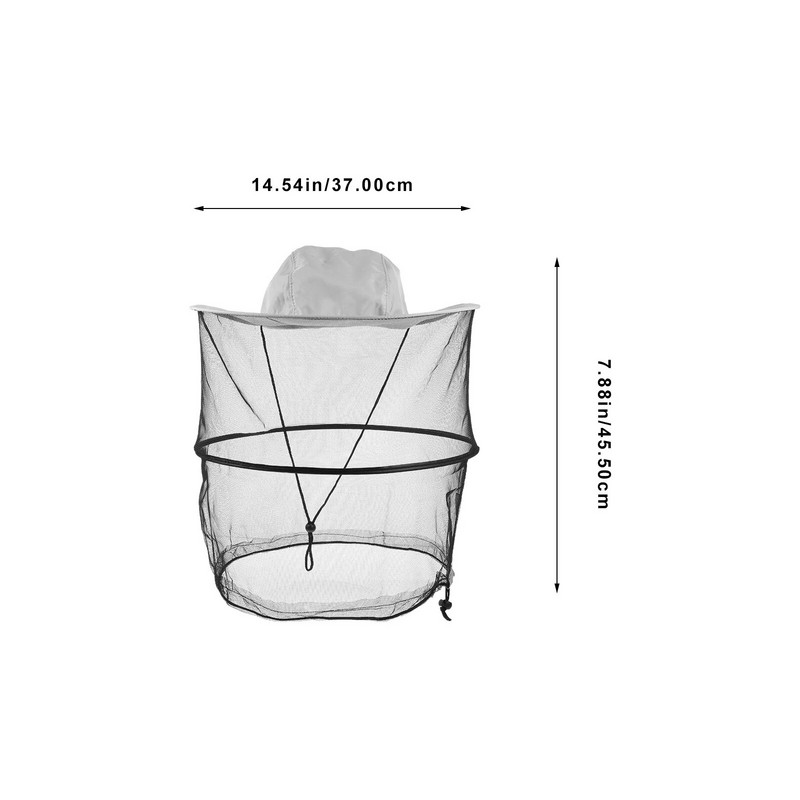 2 vnt Nešiojama bičių laikytojo kepurė Patogi galvos tinklinė kepurė Profesionali vabzdžių tinklinė kepurė bitininko priedas