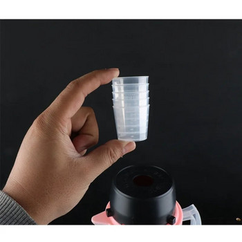 Прозрачни пластмасови лабораторни мерителни чаши, тенджера за еднократна употреба, инструмент за готвене, нови, 10 бр., 20 ml