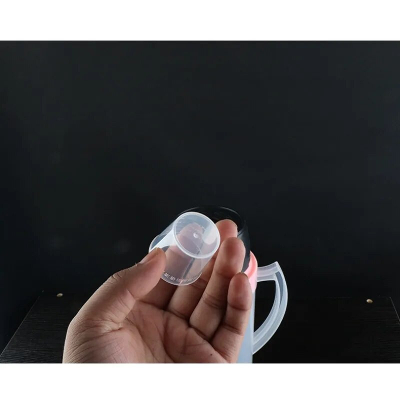 Skaidrūs plastikiniai laboratoriniai matavimo puodeliai, vienkartinis skysčio matavimo puodas, virimo įrankis, naujas, 10 vnt., 20 ml