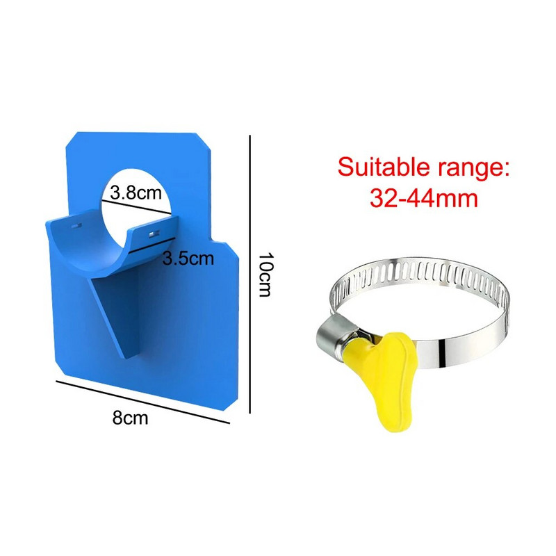 30-38 mm-es úszómedence csőtartó tömlőtartó rögzítő támasztékok Intex föld feletti tömlő kimenethez kábelkötegelő rögzítéssel