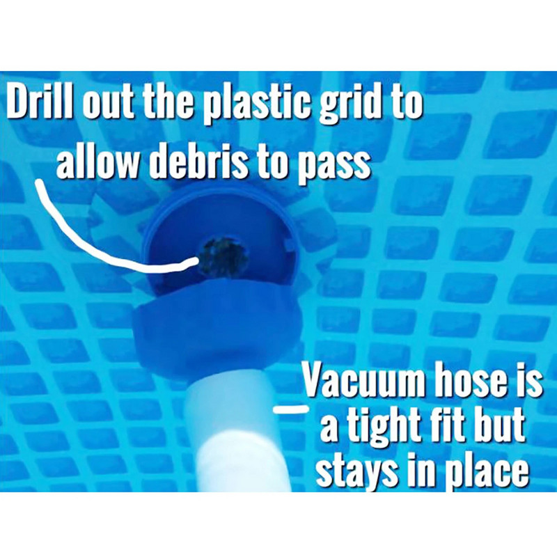 Adaptor pentru piscină Skimmer Adaptor pentru montare pe perete Kit de furtunuri în aer liber deasupra solului Piscină gonflabilă Partea B Curățarea purificatorului de piscină.