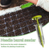 Semănător cu seringă Mini dozator de semănat de semințe pentru grădină, însămânțare de precizie, plantator de fertilizare, semănător manual, instrumente de grădinărit pentru pat de flori