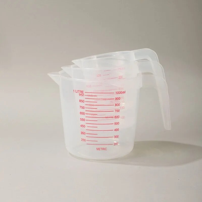 Πλαστική στοματική κανάτα με μύτη, στόμιο χυμού, διάφανη λαβή για ψήσιμο, εργαλείο κουζίνας