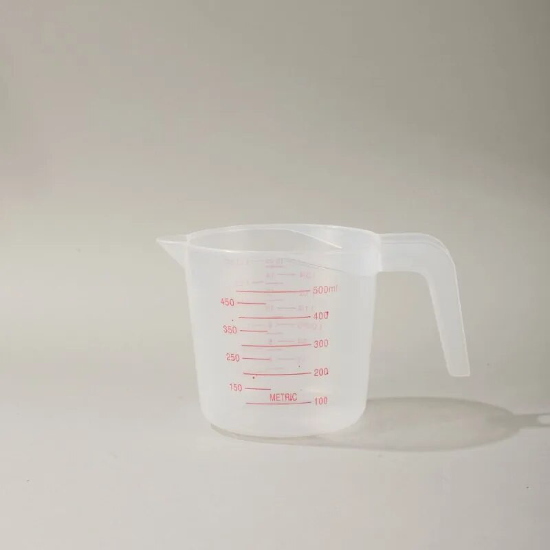 Πλαστική στοματική κανάτα με μύτη, στόμιο χυμού, διάφανη λαβή για ψήσιμο, εργαλείο κουζίνας