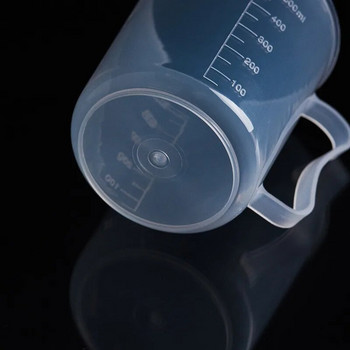 Πλαστικό κύπελλο μέτρησης για εργαστήριο, διαφανές κύπελλο μέτρησης, δοχείο ανάμειξης, 1000ml