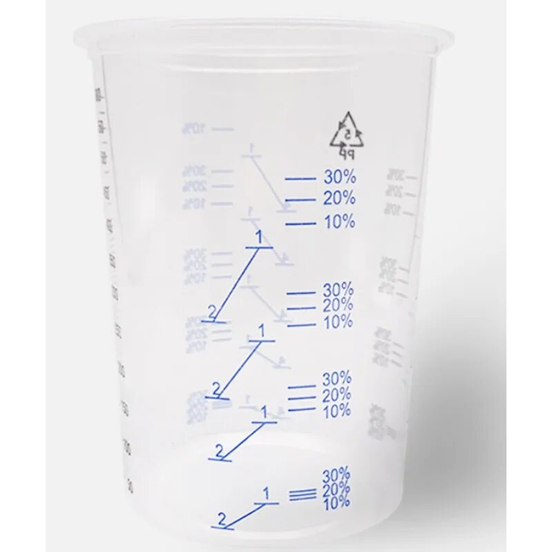 Dažų maišymo puodelis dažams, vienkartiniai plastikiniai puodeliai