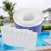 HOT! 5/10 bucăți/set de depozitare a filtrului șosete pentru skimmer de piscină șosete de nailon cu filtru de piscină pentru coșuri Skimmers alimentare albă pentru piscină