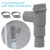 Adaptor PVC pentru pompă pentru filtru de piscină Durabil 32 mm Supapă cu piston pornit/oprit pentru piscină Înlocuire etanșă pentru piese de echipament de exterior