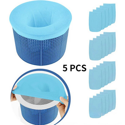 10/5 buc șosete pentru skimmer pentru piscină, economisitori perfecti de uz casnic, design plasă de nailon, pentru filtre, coșuri, skimmere, accesorii pentru piscină