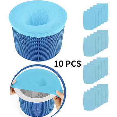 10/5 buc șosete pentru skimmer pentru piscină, economisitori perfecti de uz casnic, design plasă de nailon, pentru filtre, coșuri, skimmere, accesorii pentru piscină