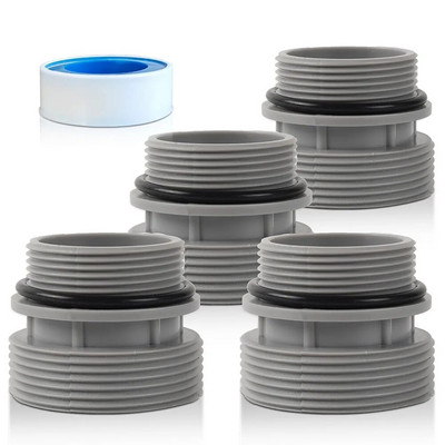 Kit de conversie a furtunului de filtrare de la 40 mm la 1 1/2 inch - Adaptorul de piscină deasupra solului conectează adaptoarele de conversie a furtunului de filtrare a piscinei