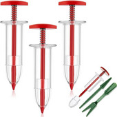 Mini distribuitor de semințe de semănat Jardinier de semințe de grădină din plastic, portabil, multifuncțional, roșu, practic pentru semințe de iarbă de salată verde de morcov