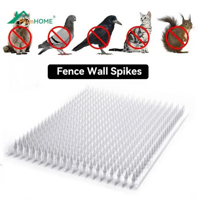 1x Αιχμές τοίχου φράχτη για γάτες Ζωοαπωθητικό πλαστικό αντιπεριστερικό αποτρεπτικό για φράχτες κήπου Invader Bird Spikes Dog Repeller