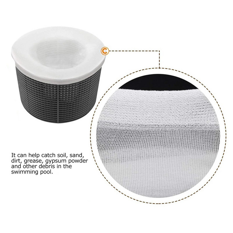 Skimer za bazen Najlonske antikorozivne čarape Vreća za pohranu Filter za bazene Kuhinjske košare za otpad Filter za skimere