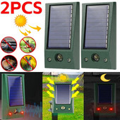 Saulės energijos vibracijos ultragarsinis gyvūnų atbaidymo signalas, atsparus vandeniui elektroninis repelentas, indukcinis garsas, šviesa, baidantis kenkėjų