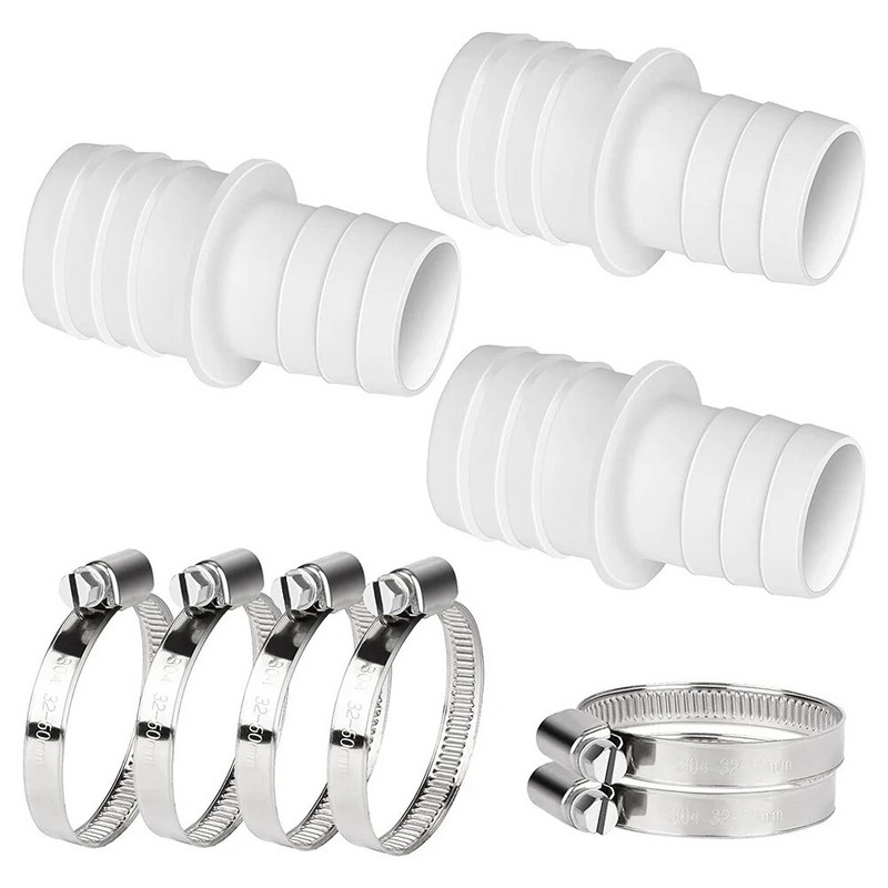 2/3/4db Medence tömlőcsatlakozó készlet 38 mm-es tömlőfúvókákkal úszómedencékhez pezsgőfürdőkhöz Tömlőadapter csatlakozó tömlőfúvóka
