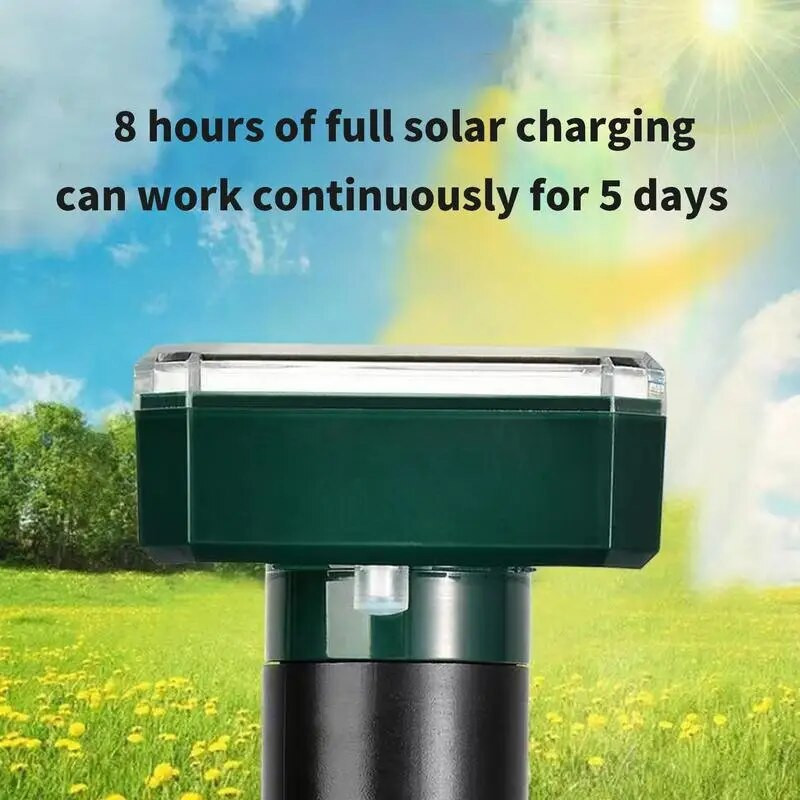 Kassitõrjevahendid ultraheliga õues kasutatavad koerte peletusvahendid koos LED-vilkuva valgusega päikeseelektrooniline loomatõrjevahend kasside mõõgumiseks