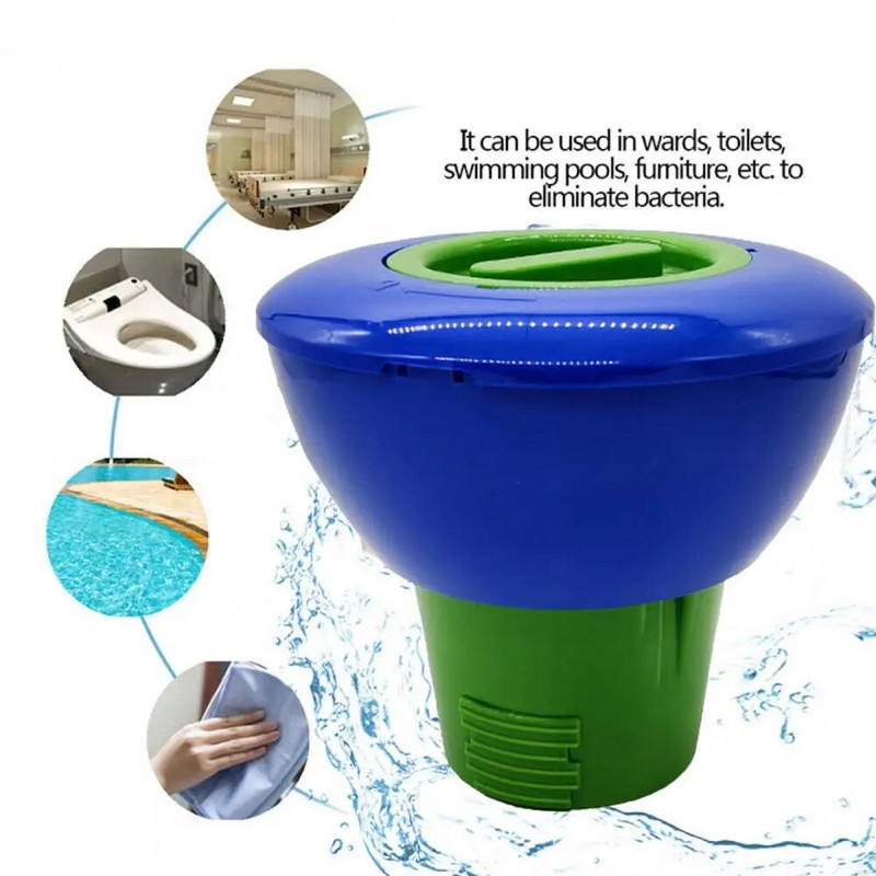 Plutajući dozator za bazen Bazen Plutač za kemikalije Klor Brom Tablete Plutajući dozator Aplikator Potrepštine za spa kadu