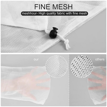 2023 Universal Fine Mesh φίλτρου σακούλες για φύλλα ηλεκτρικής σκούπας πισίνας, ανταλλακτικές δικτυωμένες τσάντες, κορδόνι κλειδώματος, συγκρατεί φύλλα, σκουπίδια