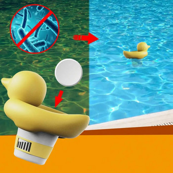 Дозатор за таблетки за басейн Прибиращ се Почистващ плаващ дозатор за многократно пълнене Консумативи за басейн