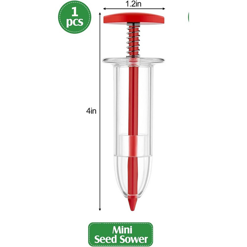 Mini raspršivač sjemena za sjetvu Sijačica Mali rasipač s ručnom sadilicom Ručni vrt za mrkvu, salatu, travu i špinat