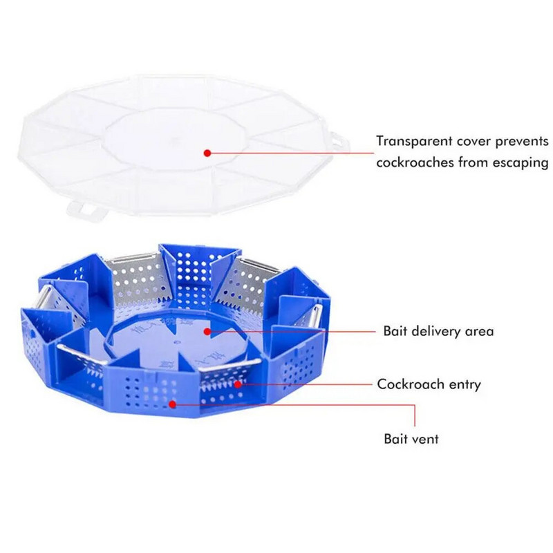 Zamka za žohare koja se pričvršćuje Nadograđena verzija s poklopcem Fizička zamka za višekratnu upotrebu Neotrovne bube Hvatač žohara Naprave za ubijanje insekata