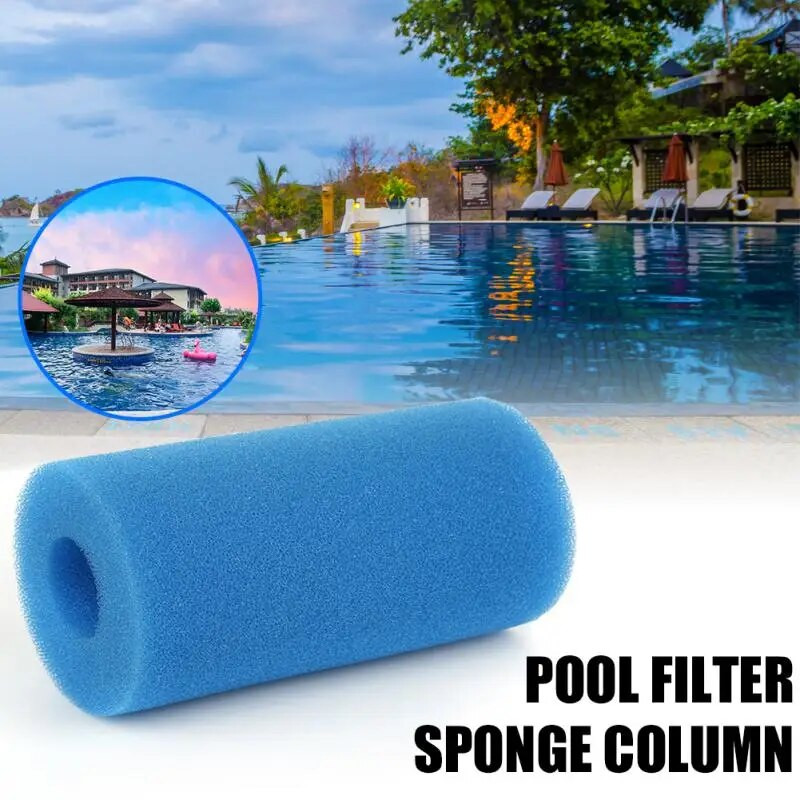 Baseino putplasčio filtro kempinė plaukimo priedai Daugkartinio naudojimo plaunamas buitinis nešiojamas bioputos namų baseino valymo priedas