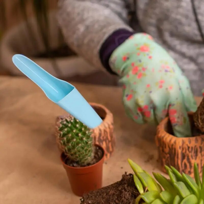 Sodinimo kibiras Kastuvas Maži žemės kaušeliai sodo reikmenims Miniatiūrinė sodo augalų priežiūra Mini sukulentų augalų persodinimas