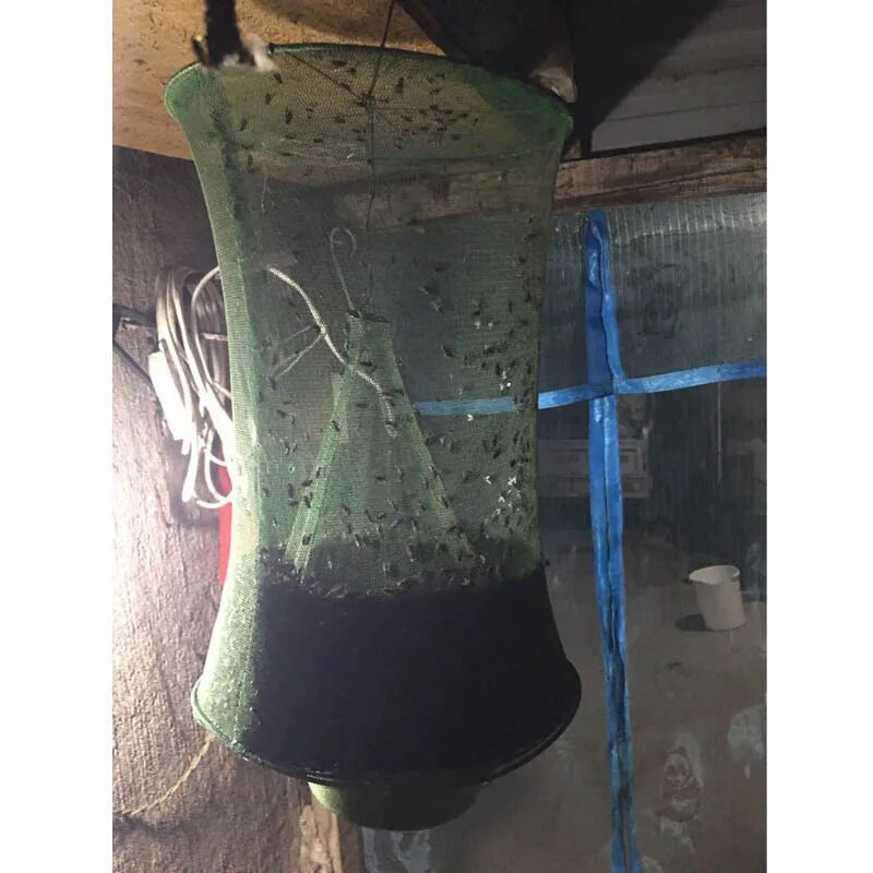 Vrtna zamka za muhe za višekratnu upotrebu, ubija štetočine, ubojica muha, hvatač muha, viseća vanjska mreža za zamku za muhe, mamac, viseći kavez za muhe, vanjski alati