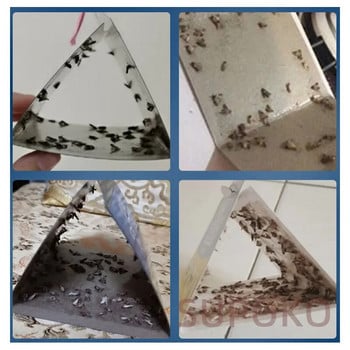 Moths Killer Ισχυρή πρόσφυση Moth Trap Κολλήστε χαρτί για μείωση των σκόρων Φυσική παγίδευση Pitfall Pit Snare Hook Προώθηση και δώρα