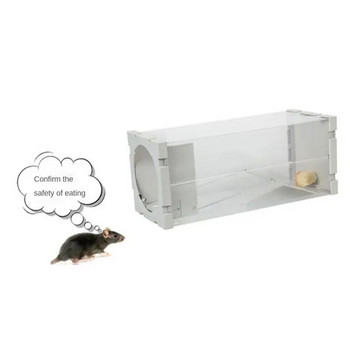 Πτυσσόμενο οικιακό κλουβί αρουραίων Βολικό και γρήγορο διαφανές έλεγχο παρασίτων Οπτική ποντικοπαγίδα Ποντικοπαγίδα Ζωντανή παγίδα ποντικιού