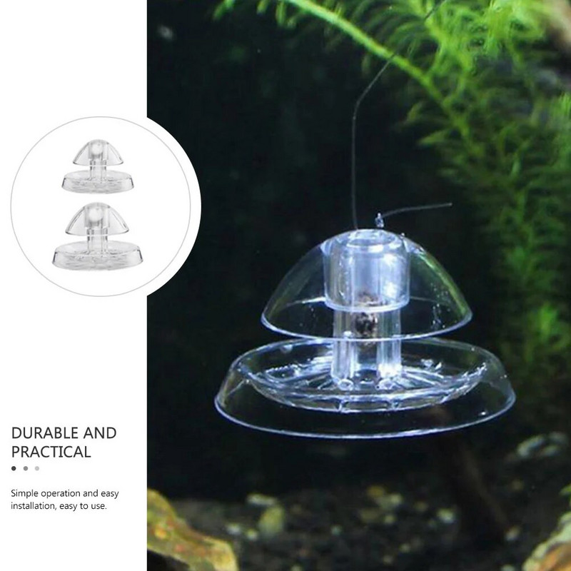 2 vnt sraigių gaudyklės akvariumo tiekimo plastikinis gaudytojas dėlės daugiafunkcis skaidrus