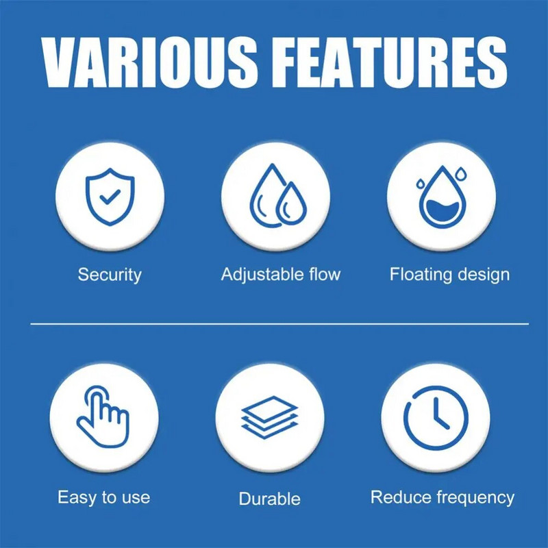 5 colių plūduriuojančios chloro bromo tabletės daugiafunkcis baseino plaukiojantis dozatorius Automatinis dezinfekavimo plūduriuojantis dozatorius