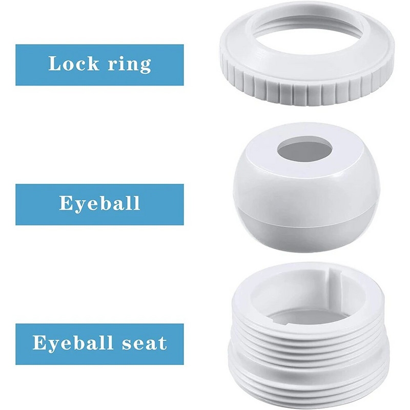 1/3 buc. duze cu jet pentru piscină, cu flux direcțional, intrare în globul ocular, accesorii pentru piscină cu jet de spa, piesă de schimb pentru pulverizator pentru cadă pentru piscină