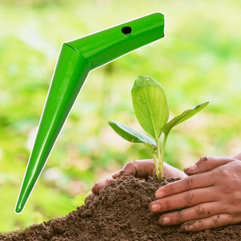 Multifunctional Iron Gardening Hole Digger Tool Bulb Dibber Gadget Accesorii pentru gradina