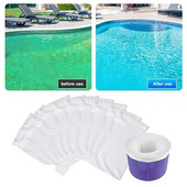 5/10 bucăți/set Filtru de depozitare șosete pentru skimmer pentru piscină șosete din nailon cu filtru pentru piscină pentru coșuri Skimmers, alimentare albă pentru piscină