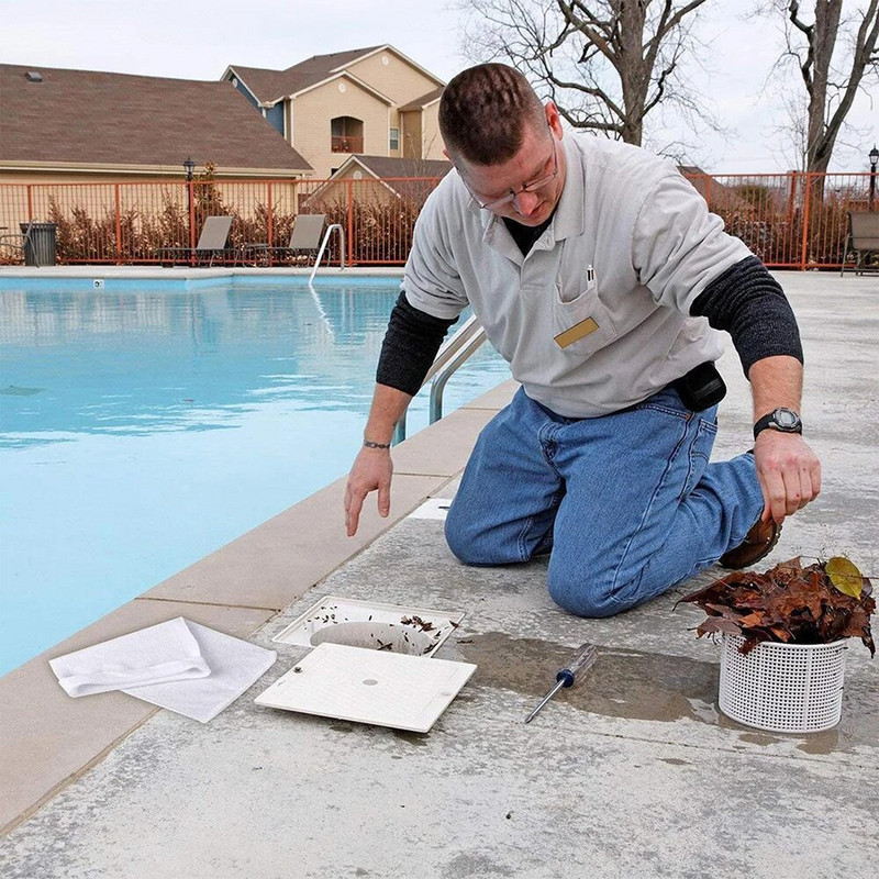 5/10 vnt / rinkinys filtrų laikymo baseino skimmerio kojinės nailoninės baseino filtravimo kojinės krepšeliams skimmeriams balto baseino tiekimas