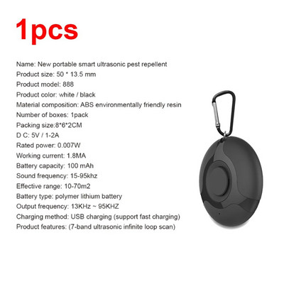 USB-taaslaetav ultraheli kahjuritõrje kirbupuugi täidetõrjevahend putukatõrjevahend kassikoerte lemmikloomade tarvikutele