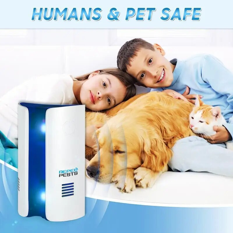 Tip de pâine Respingător electronic cu ultrasunete multifuncțional care respinge șoarecii ploșnițe țânțari Repelent pentru țânțari Casa UK/UE/US Priză