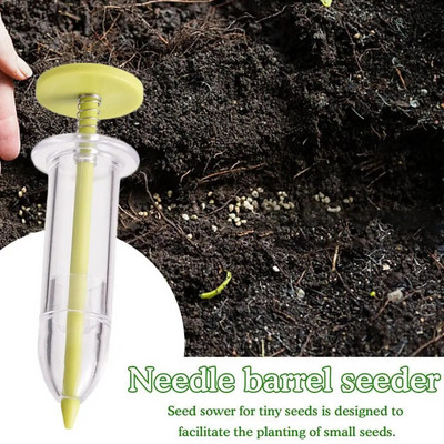 Mini distribuitor de semințe Semănător Mic împrăștiat Jardinier manual Instrument de grădinărit pentru morcovi, salată verde, iarbă și spanac L6c3