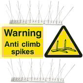 Madárriasztók Ellenőrző termékek Fém galamb tüskék kültéri kerítés műanyag rozsdamentes acél