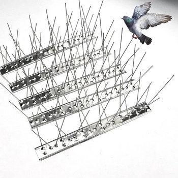 Прогонващи птици Продукти за контрол Метални шипове за гълъби Външна ограда Пластмасова неръждаема стомана