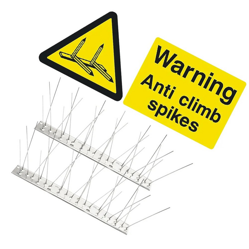 Madárriasztók Ellenőrző termékek Fém galamb tüskék kültéri kerítés műanyag rozsdamentes acél
