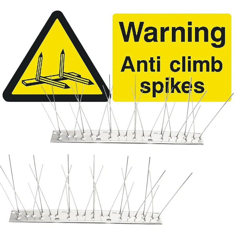 Madárriasztók Ellenőrző termékek Fém galamb tüskék kültéri kerítés műanyag rozsdamentes acél