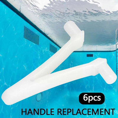 6 buc. instrument de curățare a piscinei, înlocuitor de mâner, aspirator de înot, clipă în V, perie, instrumente de curățare, accesorii pentru piscină I5E2