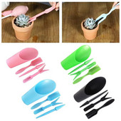 Kit de jardiniere de grădină, 4 buc., lopată de semănat, găleată, lingură, suculente, răsaduri, instrument pentru îngrășământ pentru bonsai, dispozitiv de foraj bricolaj