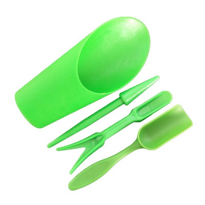 Kit de jardiniere de grădină, 4 buc., lopată de semănat, găleată, lingură, suculente, răsaduri, instrument pentru îngrășământ pentru bonsai, dispozitiv de foraj bricolaj