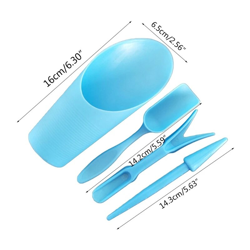 4 vnt. Sodo sodintuvo rinkinys Sėjos kastuvas Kaušas Šaukštas Sukulentai Daigai Įrankis Bonsai Trąšų gręžimo Įrenginys „Pasidaryk pats“