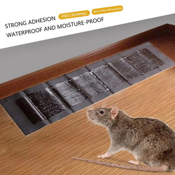 Αυτοκόλλητο ποντικιού Χαρτί μη τοξικό ποντίκι Παγίδες κολλώδους μαξιλαριού ενισχυμένης κολλητικότητας Πτυσσόμενα οικιακά προμήθειες για εσωτερικούς χώρους σπιτιού